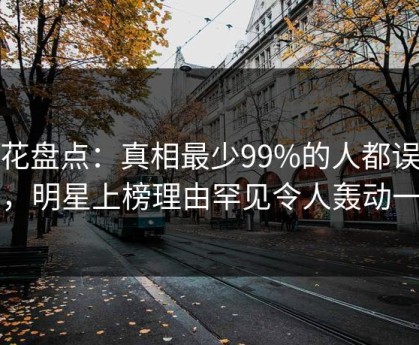 探花盘点：真相最少99%的人都误会了，明星上榜理由罕见令人轰动一时