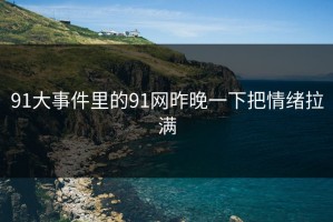 91大事件里的91网昨晚一下把情绪拉满
